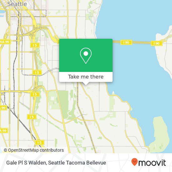 Mapa de Gale Pl S Walden, Seattle, WA 98144