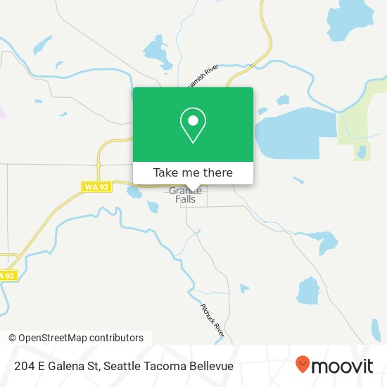 Mapa de 204 E Galena St, Granite Falls, WA 98252