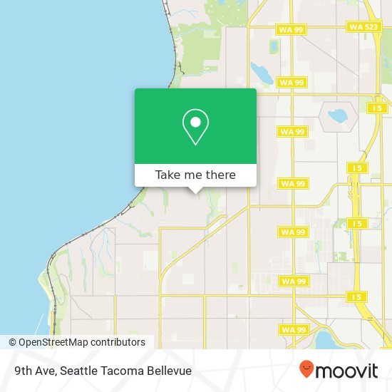 Mapa de 9th Ave, Seattle, WA 98177