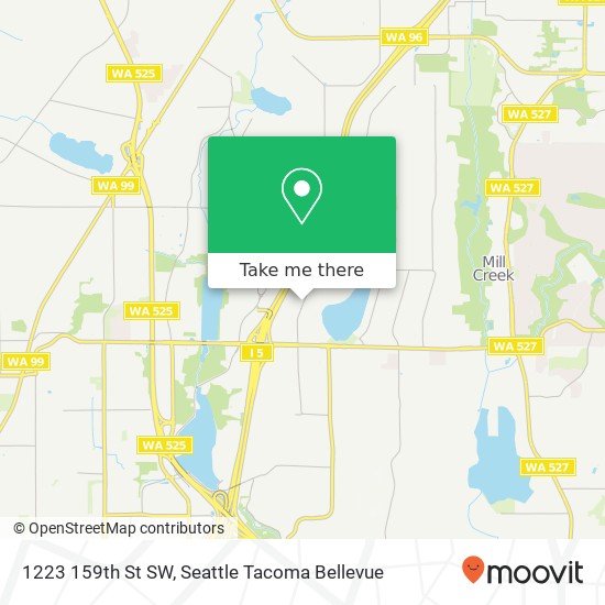 Mapa de 1223 159th St SW, Lynnwood, WA 98087