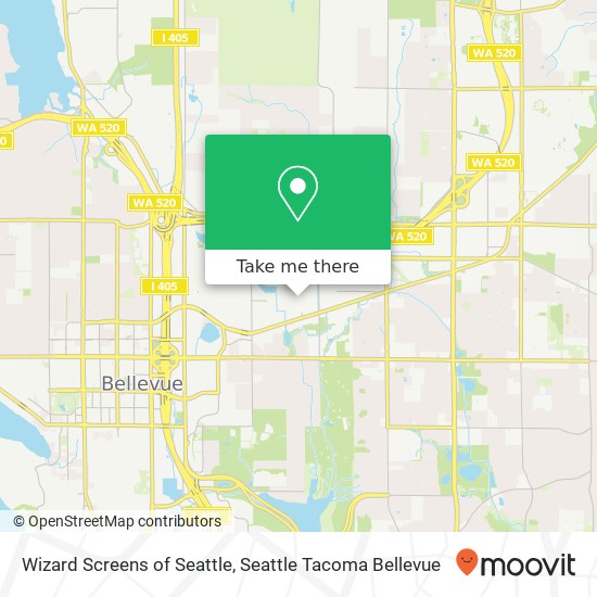 Wizard Screens of Seattle, 130th Ave NE map