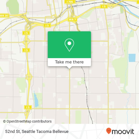 Mapa de 52nd St, Tacoma, WA 98408