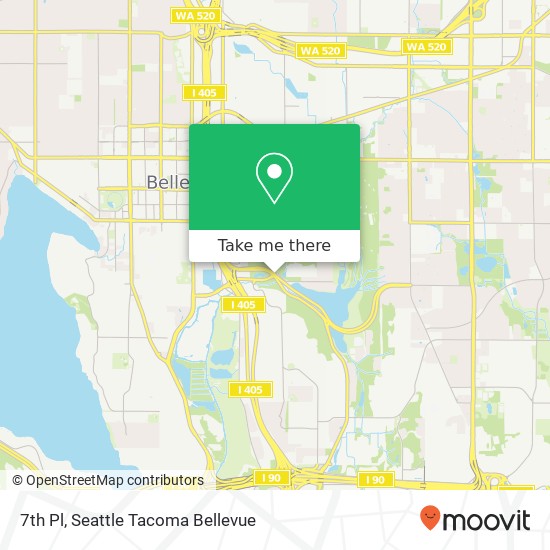 Mapa de 7th Pl, Bellevue, WA 98005