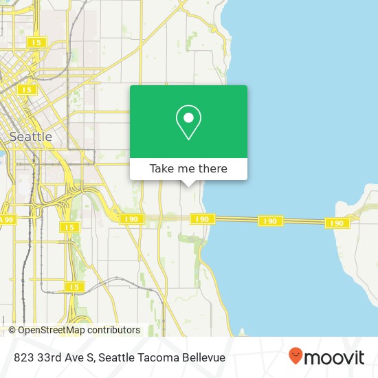 Mapa de 823 33rd Ave S, Seattle, WA 98144