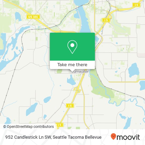 Mapa de 952 Candlestick Ln SW, Tumwater, WA 98512