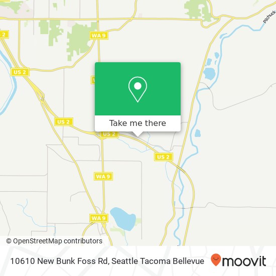 Mapa de 10610 New Bunk Foss Rd, Snohomish, WA 98290