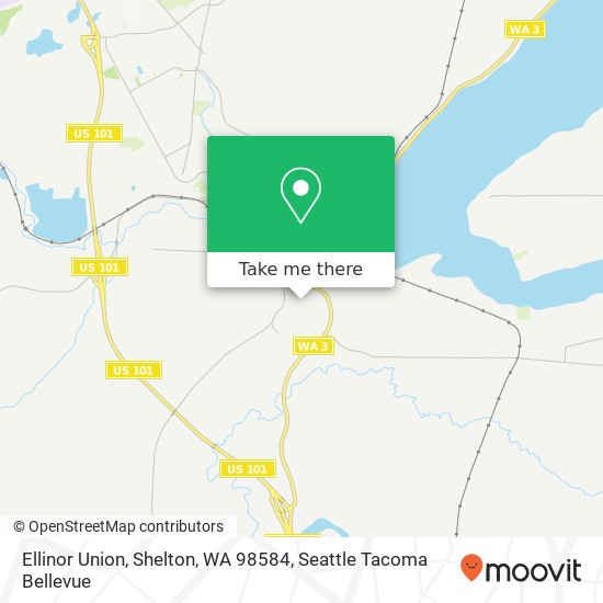 Mapa de Ellinor Union, Shelton, WA 98584