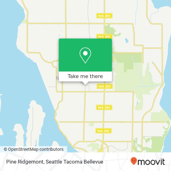 Mapa de Pine Ridgemont, Bremerton, WA 98311