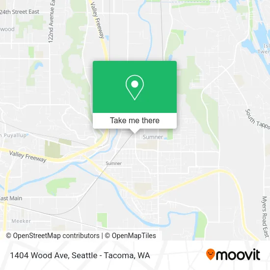 Mapa de 1404 Wood Ave
