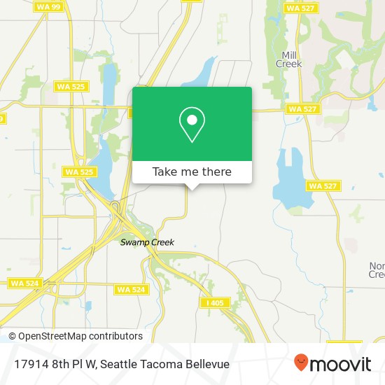 Mapa de 17914 8th Pl W, Lynnwood, WA 98037