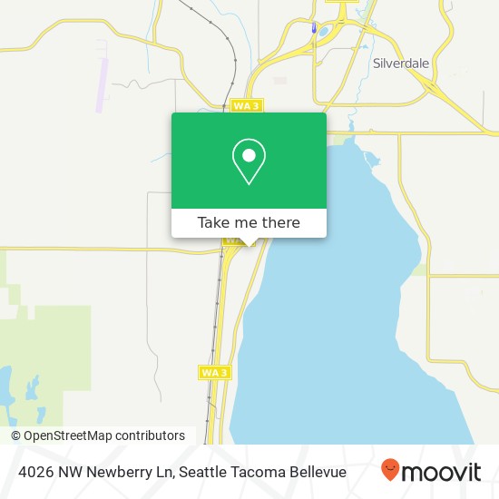 Mapa de 4026 NW Newberry Ln, Bremerton, WA 98312