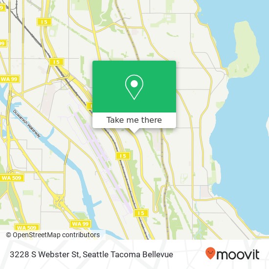 Mapa de 3228 S Webster St, Seattle, WA 98118