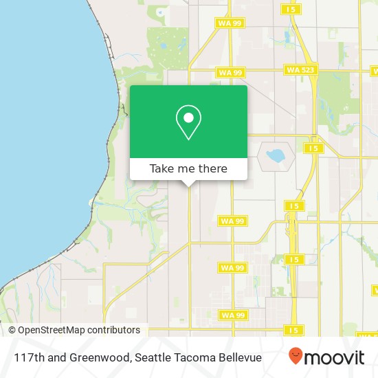 117th and Greenwood, Seattle, WA 98133 map