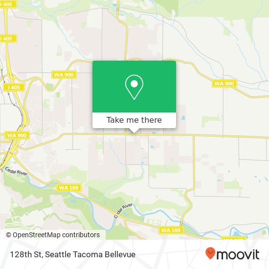 Mapa de 128th St, Renton, WA 98059