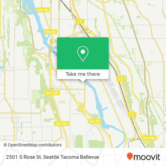 Mapa de 2501 S Rose St, Seattle, WA 98108