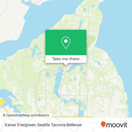 Mapa de Kaiser Evergreen, Olympia, WA 98502