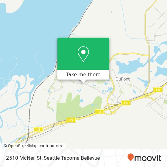 Mapa de 2510 McNeil St, Dupont, WA 98327