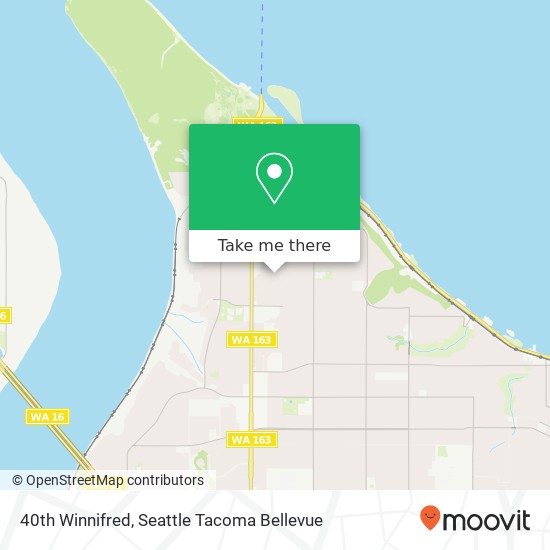 Mapa de 40th Winnifred, Tacoma, WA 98407