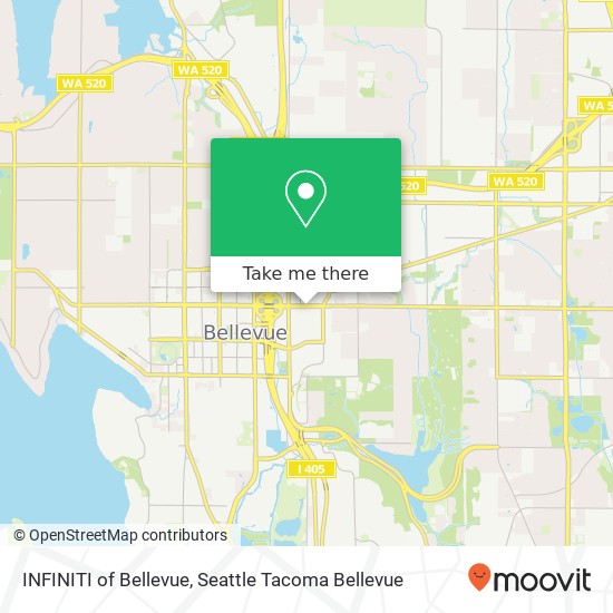 INFINITI of Bellevue, 11815 NE 8th St map