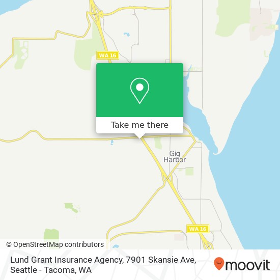 Lund Grant Insurance Agency, 7901 Skansie Ave map