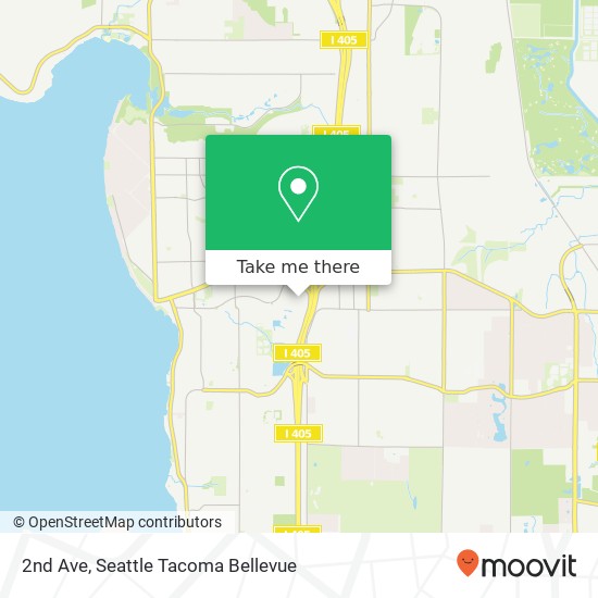 Mapa de 2nd Ave, Kirkland, WA 98033