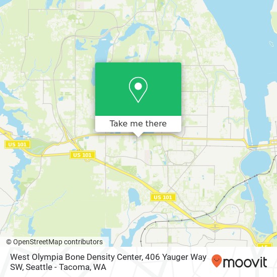 Mapa de West Olympia Bone Density Center, 406 Yauger Way SW