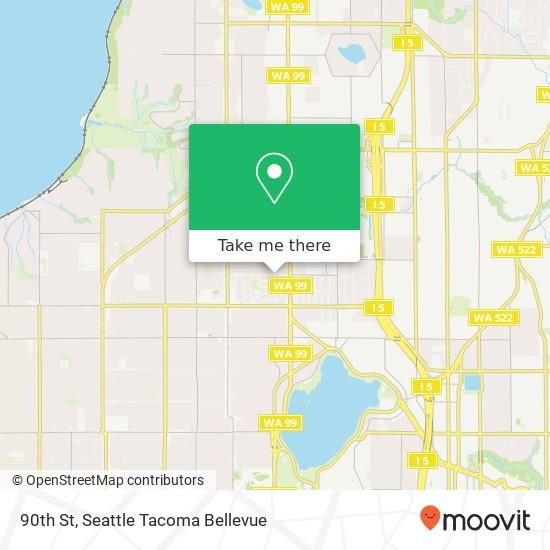 Mapa de 90th St, Seattle, WA 98103