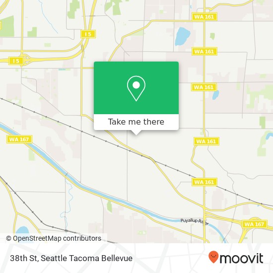 Mapa de 38th St, Edgewood, WA 98371