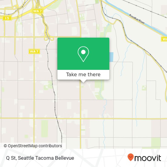 Mapa de Q St, Tacoma, WA 98404
