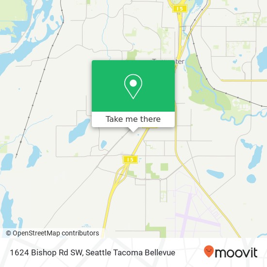 Mapa de 1624 Bishop Rd SW, Tumwater, WA 98512