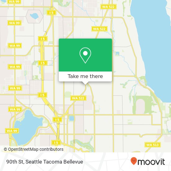 Mapa de 90th St, Seattle, WA 98115