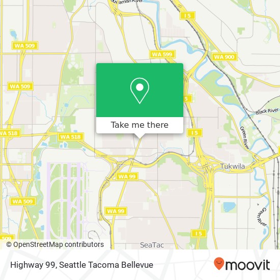 Highway 99, Tukwila (SEATTLE), WA 98188 map