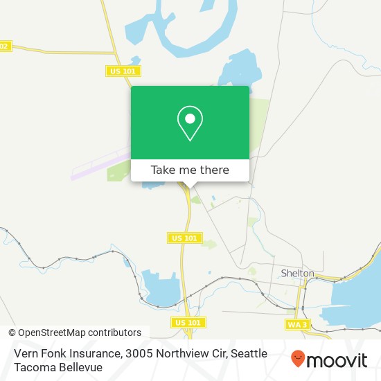 Mapa de Vern Fonk Insurance, 3005 Northview Cir