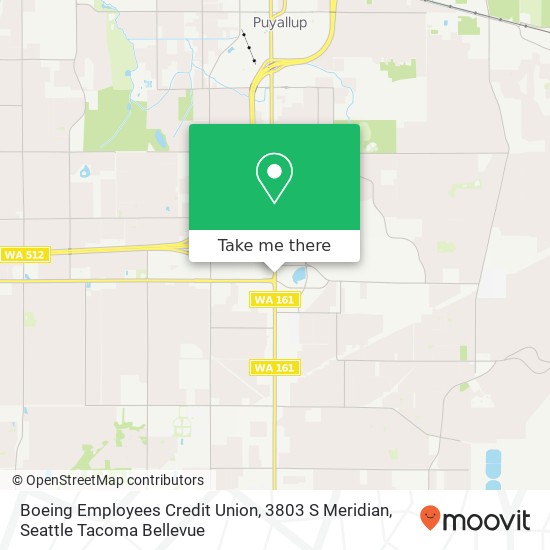 Mapa de Boeing Employees Credit Union, 3803 S Meridian