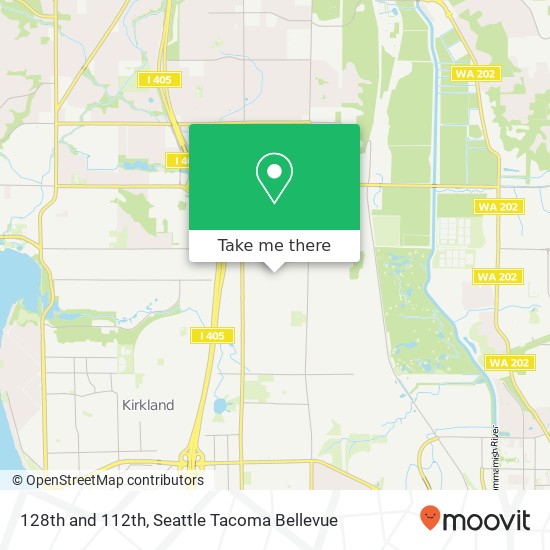 Mapa de 128th and 112th, Kirkland, WA 98033