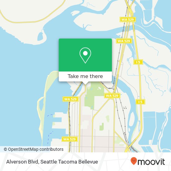 Alverson Blvd, Everett, WA 98201 map