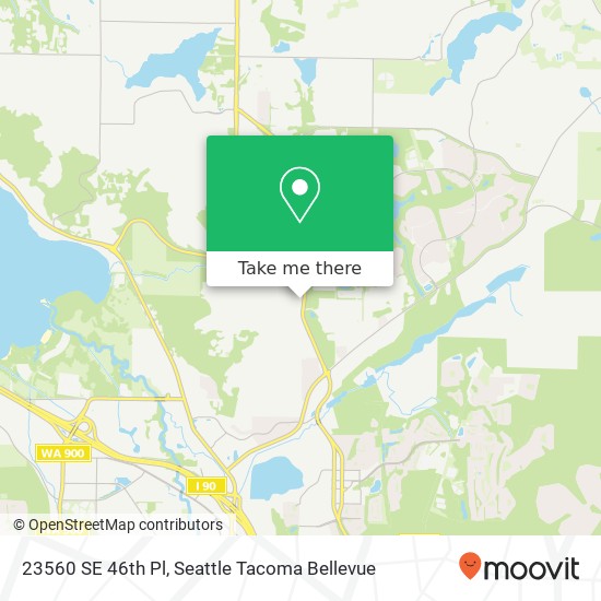 Mapa de 23560 SE 46th Pl, Sammamish, WA 98075