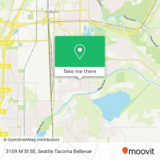 Mapa de 3109 M St SE, Auburn, WA 98002