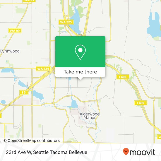 Mapa de 23rd Ave W, Lynnwood, WA 98036