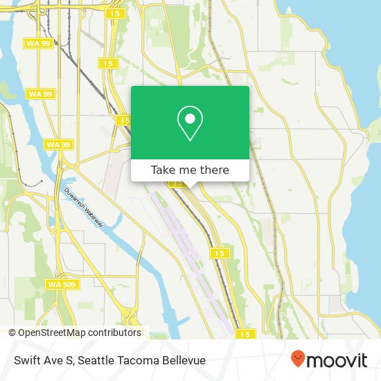 Mapa de Swift Ave S, Seattle, WA 98108