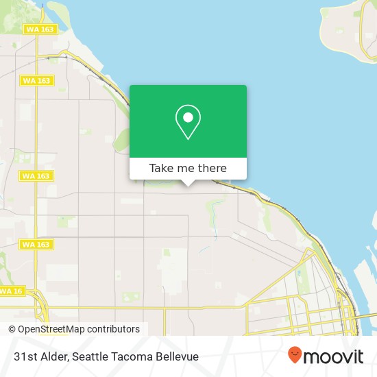 31st Alder, Tacoma, WA 98407 map