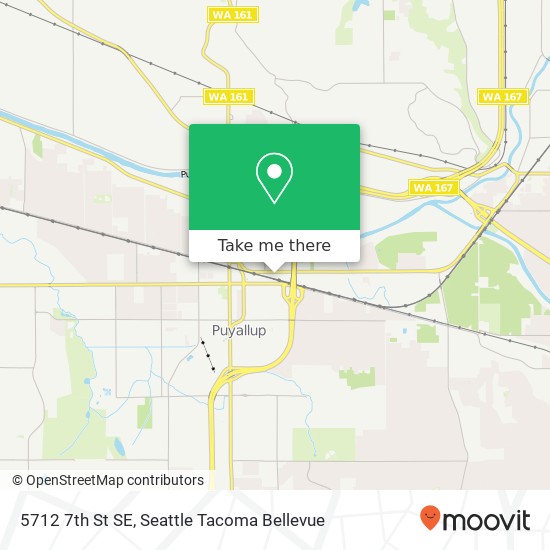 Mapa de 5712 7th St SE, Puyallup, WA 98372