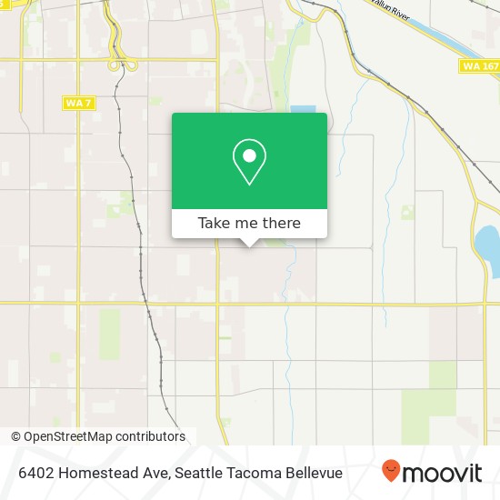 Mapa de 6402 Homestead Ave, Tacoma, WA 98404