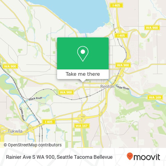 Mapa de Rainier Ave S WA 900, Renton, WA 98057