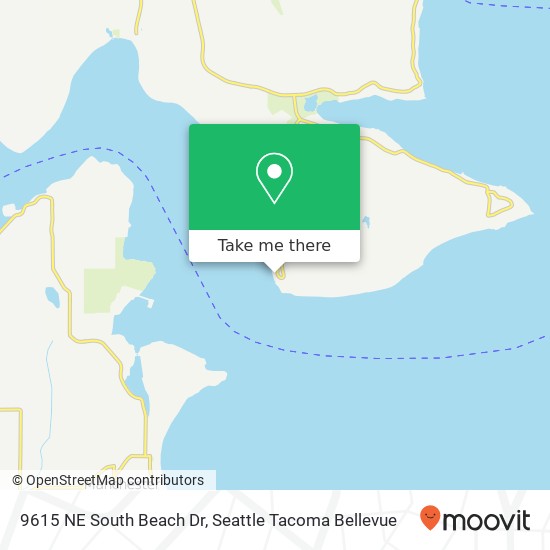 9615 NE South Beach Dr, Bainbridge Island, WA 98110 map