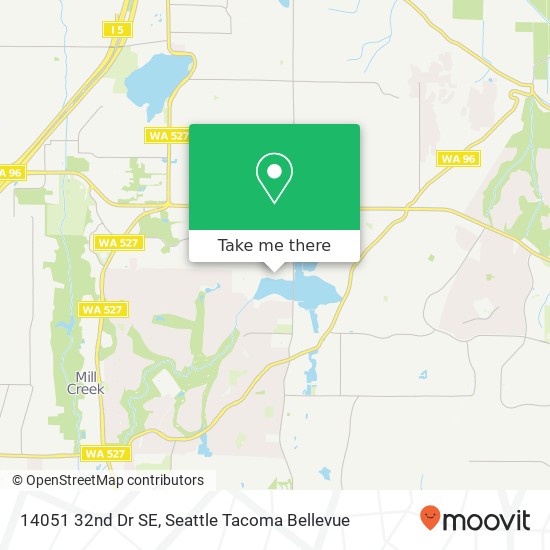 Mapa de 14051 32nd Dr SE, Mill Creek, WA 98012