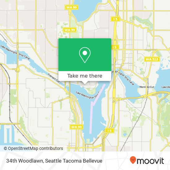 Mapa de 34th Woodlawn, Seattle, WA 98103