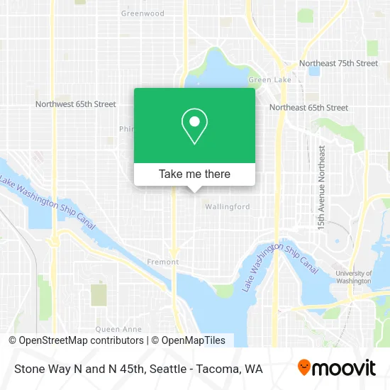 Mapa de Stone Way N and N 45th