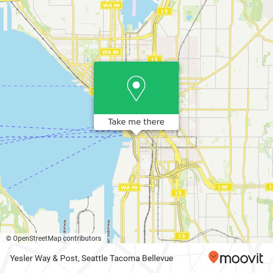Yesler Way & Post, Seattle, WA 98104 map
