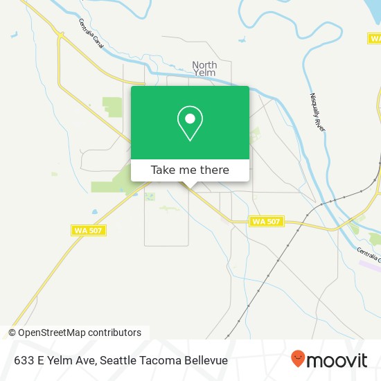 Mapa de 633 E Yelm Ave, Yelm, WA 98597